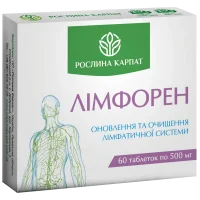 Лімфорен для здоров'я лімфатичної системи Рослина Карпат - Натуральний засіб для омолодження організму
