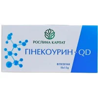 Фітосвічки Гінекоурин QD Рослина Карпат - Протизапальні засоби для гінекології, 10 шт по 1500 мг
